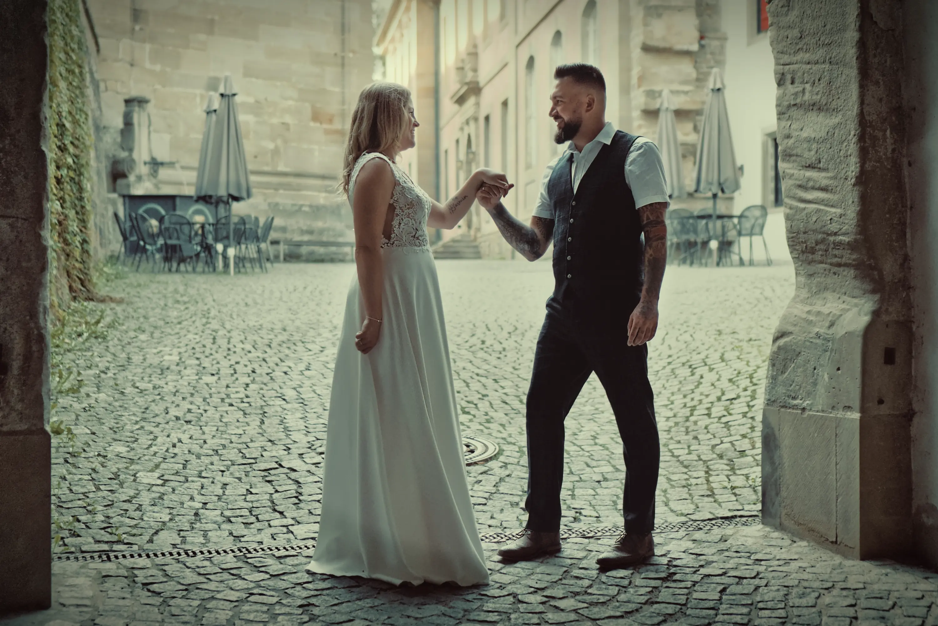 After-Wedding Foto in Schwäbisch Hall im Kloster Großcomburg